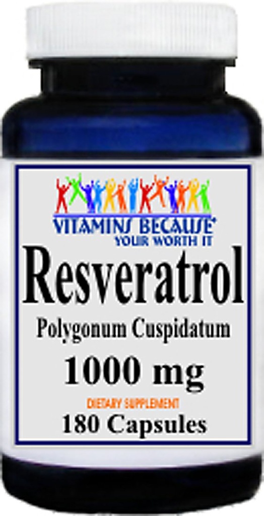 Resveratrol 1000mg, 180 קפסולות