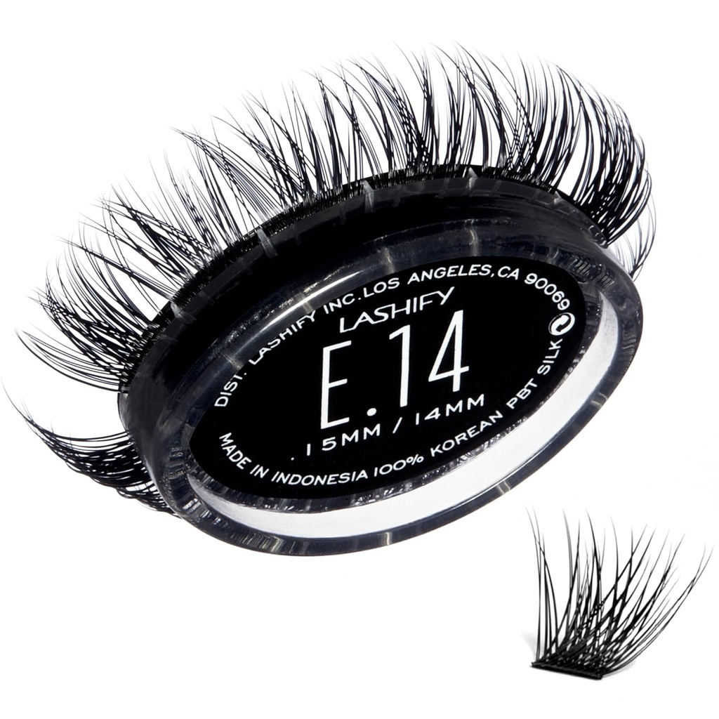 Lashify Extreme 14mm Gossamer Eyelashs Refill, Black, Easy False Lashes to Add Tremendous Volume