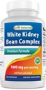 Best Naturals White Kidney Bean Complex 1800 מ"ג ל-180 קפסולות. Non-GMO ו- Gluten Free