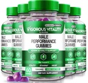 NutraRize (5 Pack) Vigorous Vitality Gummies, וירטואליות צהובה מוגברת, אמון מוגבר ו Stamina Vitality Gummy, Hory Goat Weed for Men Gomitaschantment (300 מסטיקנים)