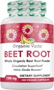 אורגני Veda Beet Root כמוסות 1500 מ"ג - 300 אבקת Beet Root קפסולות עם כוח גבוה Nitrates לתמוך Circulation, Nitric Oxide, אנרגיה, אנדורנס וסטמינה - non-GMO & Gluten-Free-Free-Free-Free FreeFree FreeFree