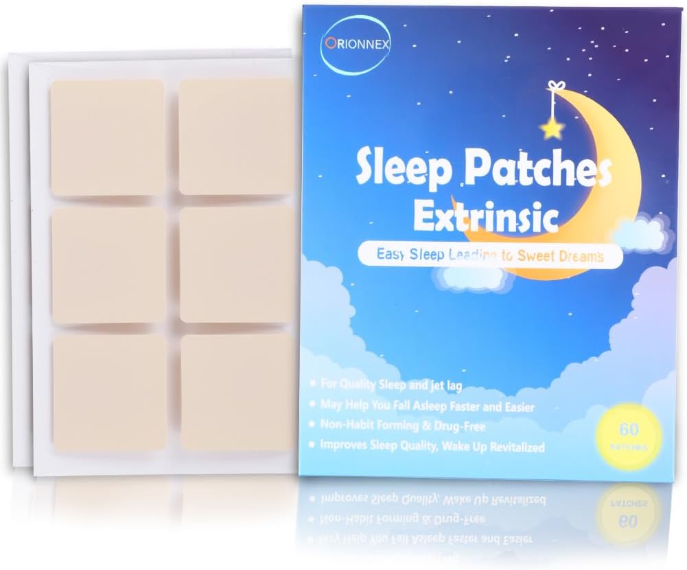 Deep Sleep Patches תוספת כוח, 60 Pack שדרג את כל המתליפים הטבעיים, עבור יוגה מרגיע מדיטציה, קל לשימוש אחרון כל הלילה