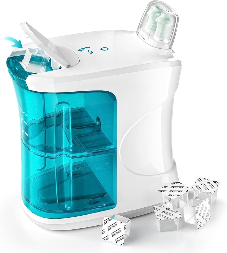 מערכת ההנעה של Nasal Irrigation System, Self-Cleaning and Automat Waste Collection Machine,Sinus Rinse for different Nasal Relief, Nose Cleaner Machine with 18 Saline קפסולות