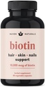 ויטמין שיער - biotin 10000 mcg עם ויטמין A, E, C, D & Fitogens כדי לתמוך שיער, עור & ריחות - תוסף ביוטין לבריאות וצמיחה | טבעוני, Non-GMO, Gluten Free | 60 קפסולות ו -30 משרתים