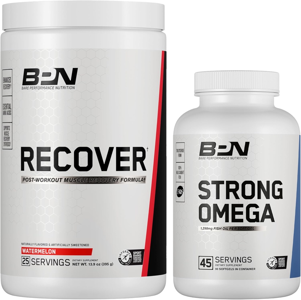 שם מקור: PERFORMANCE NUTRITION BPN Recover & Strong אומגה Bundle