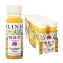 Elixir Shots, Vitality Immunity Wellness Shot עם 100% אורגני Ingredients, רד הוואי Turmeric, פרואני ג'ינג'ר, Pineapple ו Black Pepper, No Sugar או Artificial Additives, 12 Pack