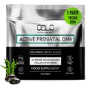Orlo PRENATAL DHA - Prenatal DHA אומגה 3 תוסף - אומגה 3 - אומגה 3 - אומגה DHA & EPA - Algae אומגה 3 שמן - תומך בפיתוח המוח במהלך הריון ו Lactation (60 מיני Softgels)