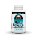 מקור Naturals Ultra Potassium 99 מ"ג שומר על תפקוד השרירים והשרירים - תוספי תזונה - 200 טבליות