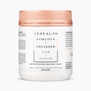ויטמין JSHealth Vitality X + Collagen - אבקת יופי תוספת עם Aloe Vera Silica ו ויטמינים C & E כדי Nourish Hair Skin and Nails (180g)