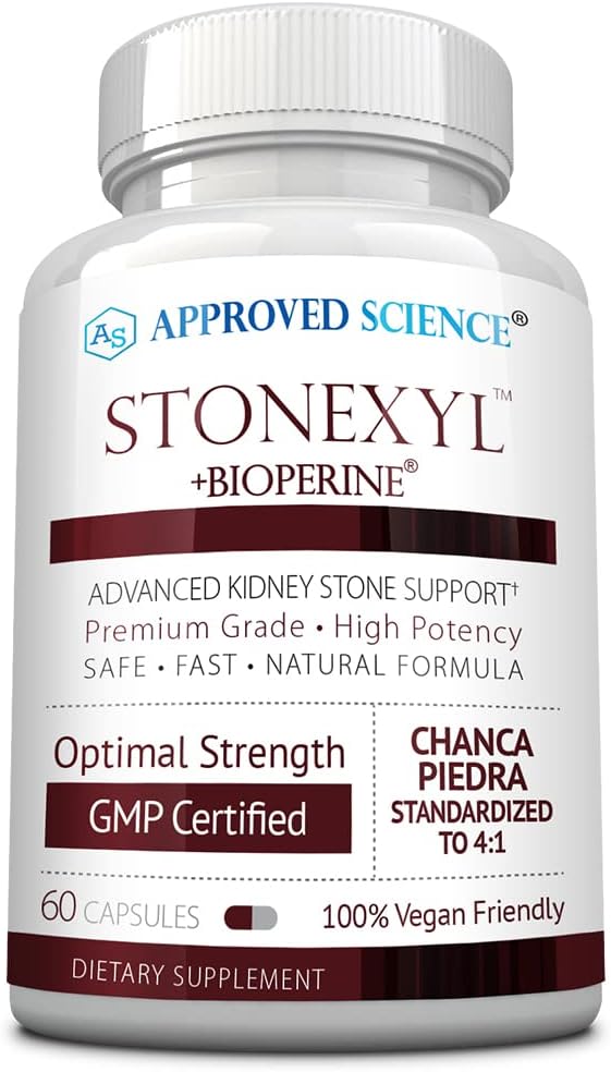 מוסמך מדע סטנקסל - תמיכה צמחית עבור Kidney Stones - 60 קפסולות - Chanca Piedra - High Absorption 1 חודש אספקה - טבעוני