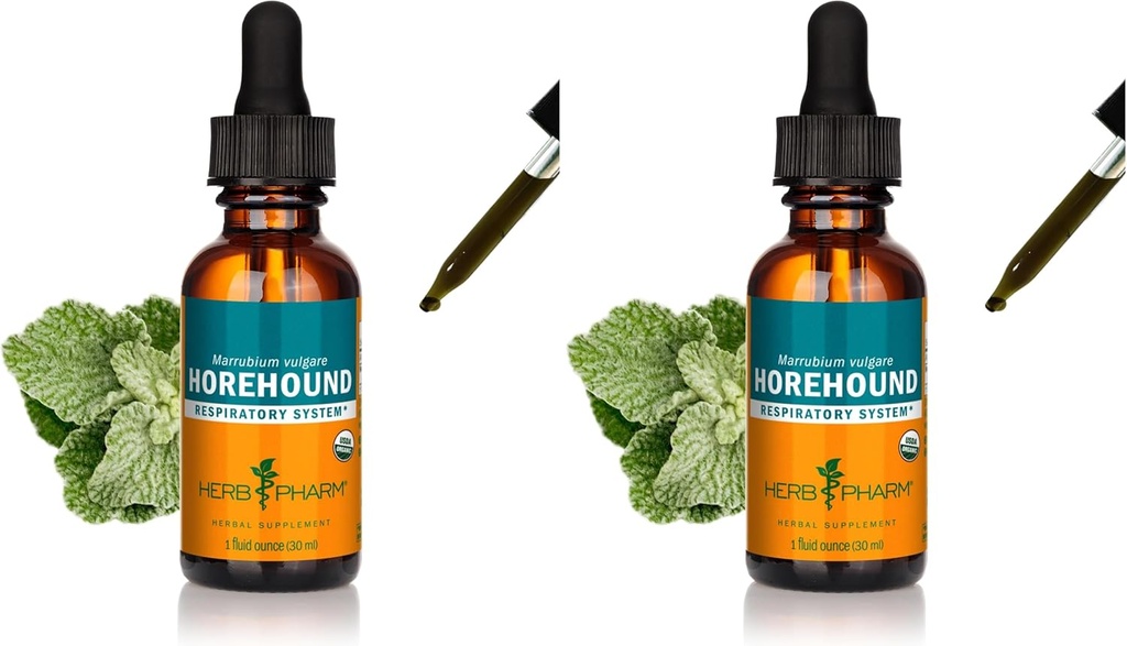 Herb Pharm Horehound נוזל לחלץ תמיכה מערכת הנשימה - 1 Ounce (Pack of 2)