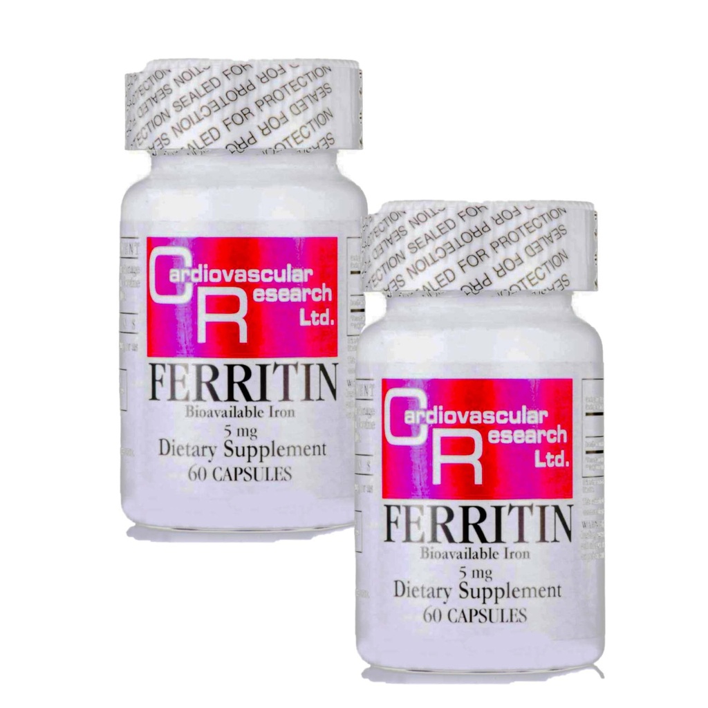 Cardiovascular Research Ferritin (בתוספת ברזל), 60 הרוזן (Pack of 2)