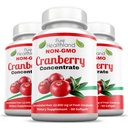 Non-GMO Cranberry Concentrated מ 12,600 מ"ג - משולש חיזוק Softgels - Easy to Swallow Pills for Men & Women, 3 בקבוקים
