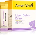 נוזל Liver Detox משקאות תוספת - חלב Thistle & Artichoke Extracts with Turmeric & Inositol - Natural Liver Health Support - סוכר חינם, non-GMO, Peach Flavor - 30 Sachets