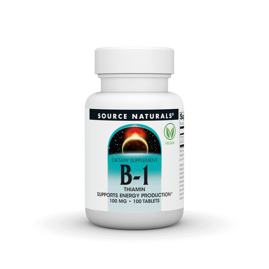 ויטמין B-1 100 מ"ג Source Naturals, Inc. 100 Tabs