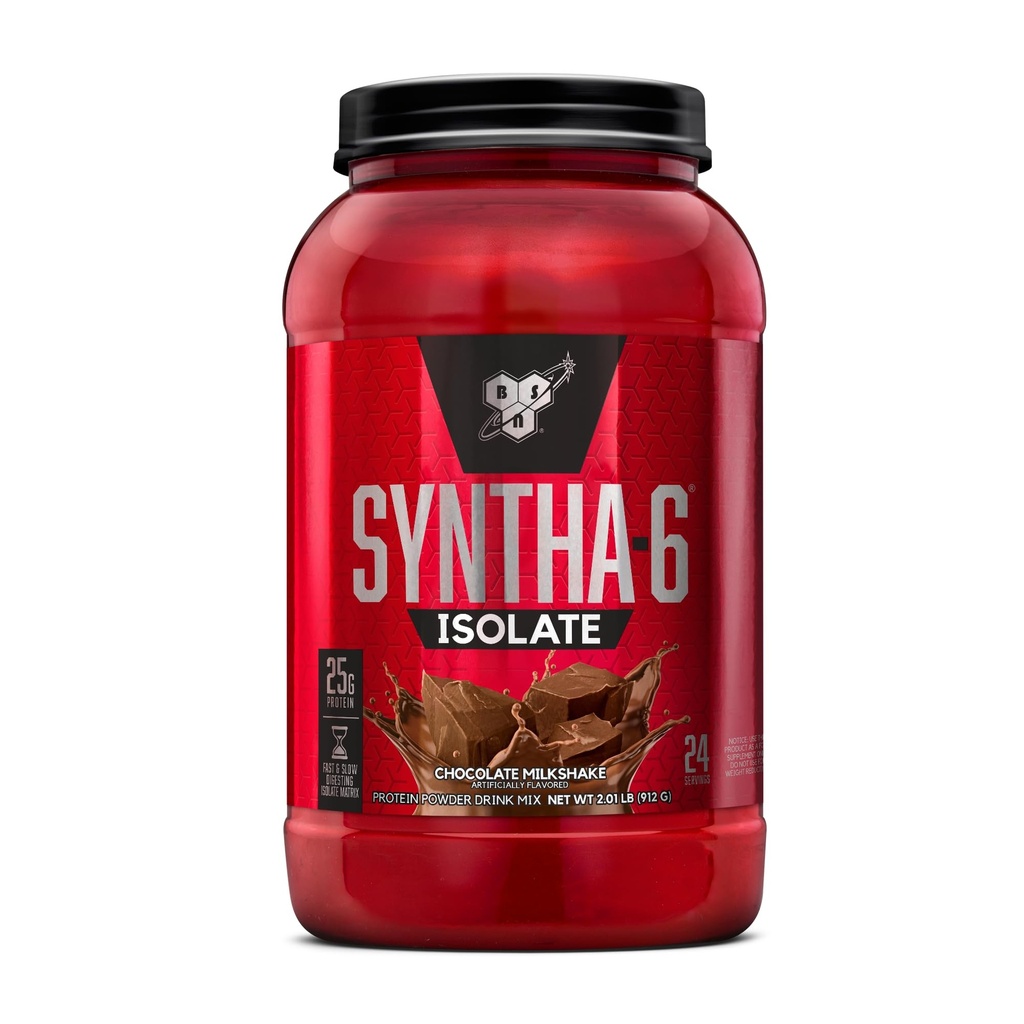 BSN SYNTHA-6 Isolate אבקת חלבון, אבקת חלבון שוקולד עם חלבון Whey חלבון Isolate, חלבונים חלבון חלב, פלאמור: חלבשת שוקולד, 24 משרתים