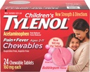 צמיגים של ילדים, Acetaminophen עבור כאב & Fever הקלה, בועות בועות מסטיק, 24 ct