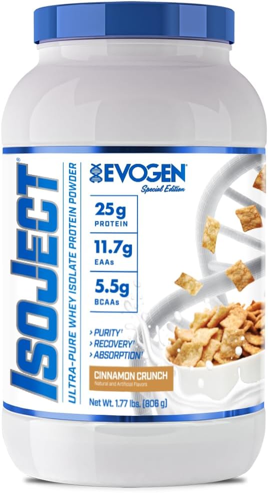 Evogen Isoject - Whey חלבון Isolate | Ultra-Pure Whey חלבונים אבקת עם Ignitor Enzymes, BCAAs, ו-EAAs | Enhanced Absorption & Recovery