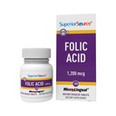 מקור גבוה Folic Acid 1200 mcg - תומך בלב, Immune & Nervous System - 100 טבליות משנה