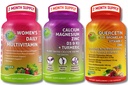 צמחי מבוסס Immune, Bone & Energy Support Bundle - Quercetin עם Bromelain, ויטמין C & Zinc + Calcium Magnesium עם D3, K2 & Turmeric + נשים של Multivitamin עם Iron & אורגני Superfoods