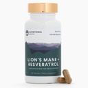 שורש תזונתי - אריה + Resveratrol - עם 800 מ"ג של אריה מנפלט ו 350 מ"ג Trans-Resveratrol Per משרת - תמיכה המוח ובריאות הלב - תוספת תזונתית - 1 חודש אספקה - 60 קפסולות
