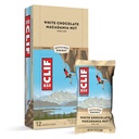 Clif Bars - Energy Bars - White Chocolate Macadamia Nut Flavor - Made with Organic Oats - Plant Based Food - Vegetarian - כשר (2.4 Ounce חלבונים Bars, 12 Count) אריזה במאי