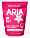 מעצב בריאות, Aria, Women's Wellness Low Calorie Vanilla אבקת חלבון עם ביוטין, ויטמין C ו- אורגני Aloe, Vanillaפריחה, 1.85 פאונד