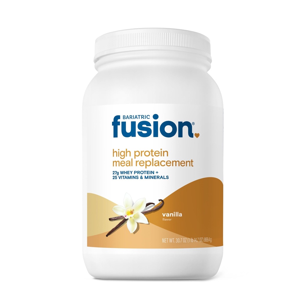 Bariatric Fusion Vanilla High חלבונים Mealחליפו Shake | 27g Whey Isolate Bariatric אבקת חלבונים | Lactose חינם אבקת חלבון Whey | Gluten and Sugar Free | 21 משרתים