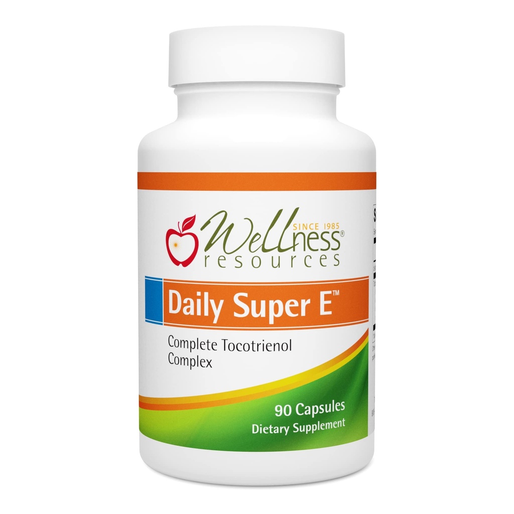 בריאות יומית Super E - Tocotrienol ויטמין E Complex: Soy-Free Full Spectrum ויטמין E עם דלתא, Gamma & Alpha Tocotrienols for Antioxidant Protection, Natural Source, Non-GMO (90 Caps)