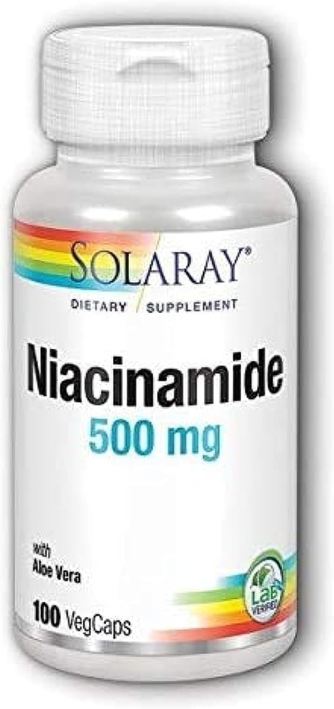 Niacinamide 500 מ"ג סולוויי 100 VegCaps