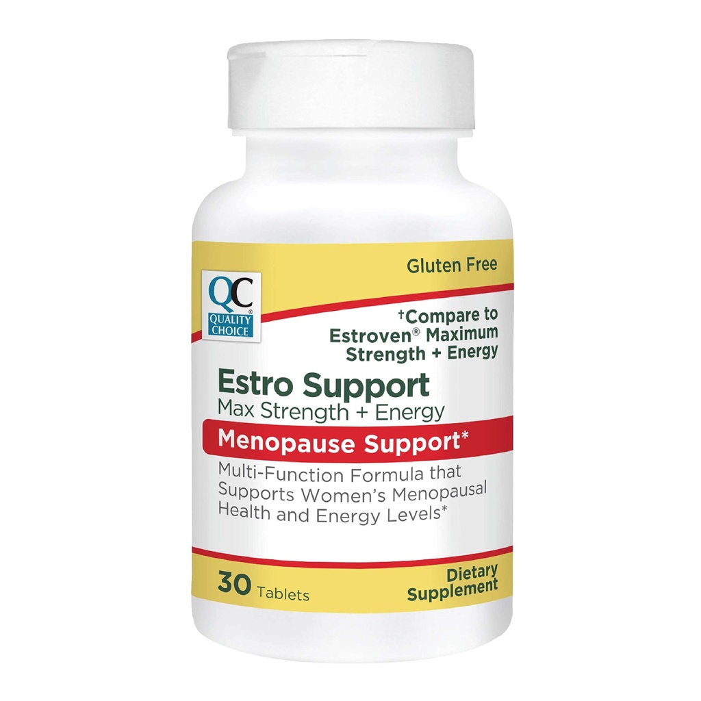 איכות הבחירה Estro תומך מקס + טבליות אנרגיה Menopause תמיכה 30 הרוזן