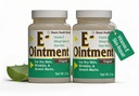 מותגים בסיסיים - ויטמין E Ointment - 2oz - Moisture Enhancing - יכול לעזור להפחית את הופעתם של סקרים, למתוח מארקים, קווים יפים & Wrinkles - 2Pack