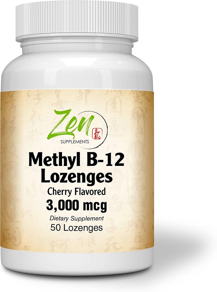 תוסף ויטמין B-12 - עם ויטמינים B6, Folate, Biotin - תמיכה Cardiovascular Health, מערכת החיסון בריאה, Brain & Nerve פונקציונלי - 50 Lozengesgesges