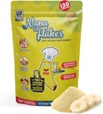 עיצובים תזונתיים Nana Flakes 100% אבקת בננות טבעית, תמיכה תזונתית - מקור של Potassium & סיבים - Substitute for Eggs, Butter, or Oil in Baking (2LB Bag)