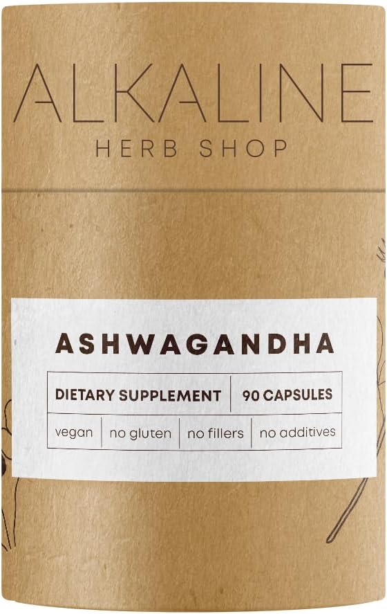 Alkaline Herb Shop Ashwagandha תוסף 90 קפסולות