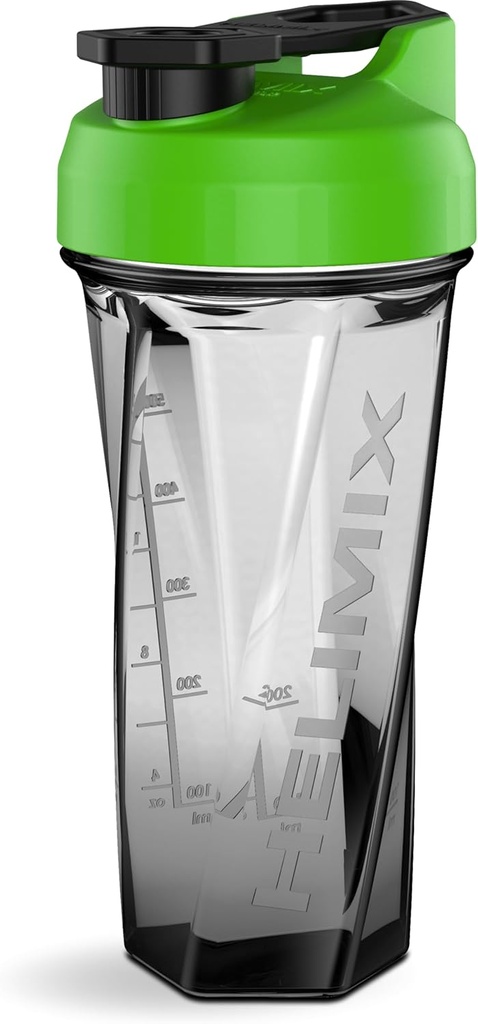HELIMIX 2.0 וורטקס בלנדר שאקר בקבוק מחזיק עד 28oz | No Banding Ball or Whisk | USA Made | Portable Pre Workout Whey Protein Drink Shaker Cup