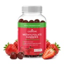 CogniTune Methylfolate Gummies - Easy to Take High Potency L-Methylfolate, תוסף Folate עבור המוח, בריאות הלב ותחמושת, טעים סטרוברי פלמור, Non-GMO, טבעוני, Gluten-Free FreeFree