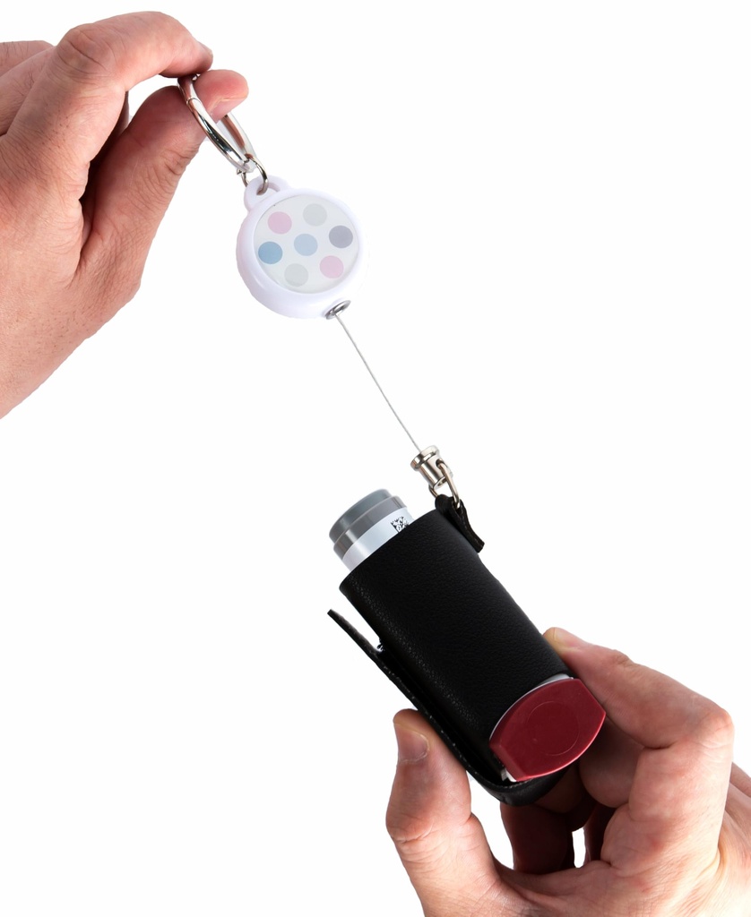 Inhaler Travel Case with Retractable Key Chain, When You're Outsides, Quickck Access the Inhalers (No Asthma Inhalers)
