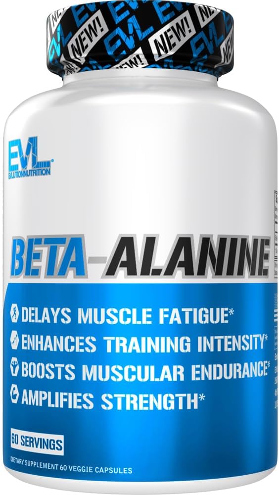 תזונה Beta-Alanine קפסולות - שיפור אינטנסיביות אימון - 60 הרוזן Beta-Alanine תוספת לגברים ונשים - עיכוב שריר עייפות, Boost Endurance, הגדלת כוח