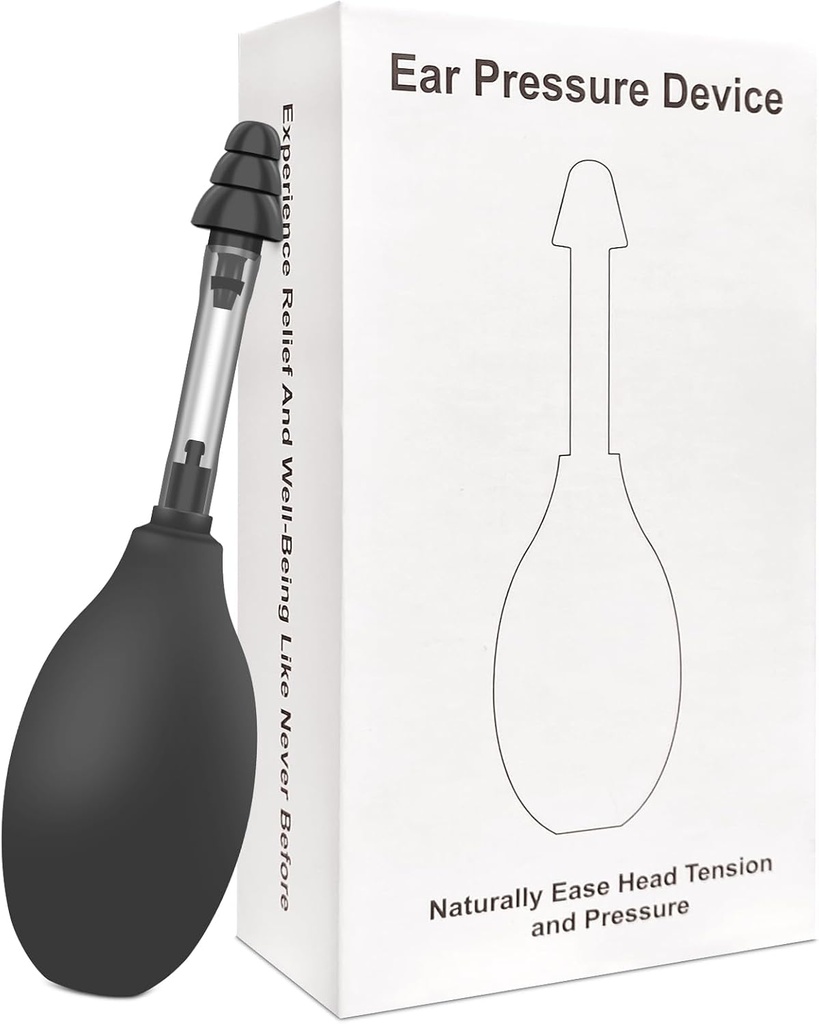 כלי העזר בלחץ האוזן, Migraine ו- Headache Relief, Airplane Ear Pressure Gadget, Inner Ear Pressure Balance, מקטין את Tension