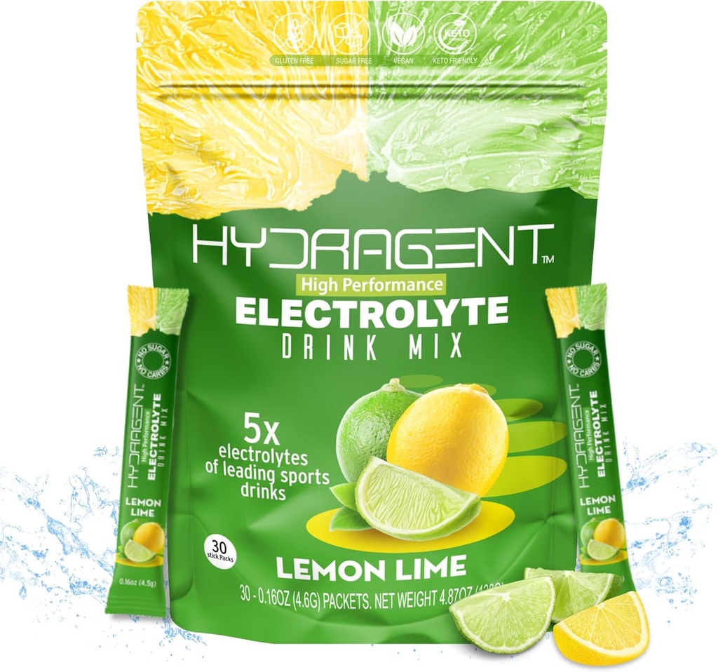 Zero Sugar Electrolyte Stick Packs | 1200mg Core אלקטרוליטים | Magnesium & Potassium for Hydration & Recovery
