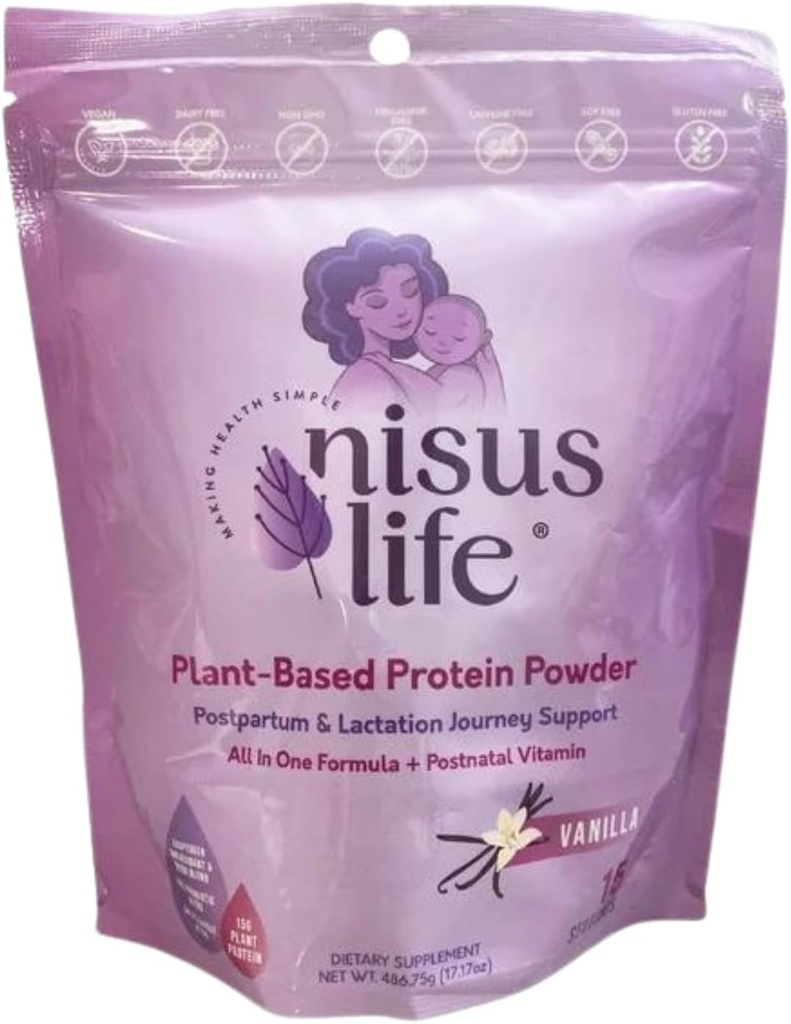 Postpartum & Lactation Journey חלבונים אבקה (17.17 OZ, Vanilla)