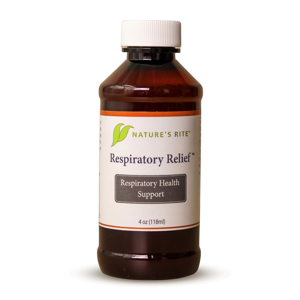 Nature's Rite Colloidal Silver - Respiratory Relief with Silver Colloid and Peppermint Oil - Support for Breathing Comfort - 4oz (New) - 1 Count