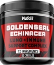 קפסולת שורש מוזהב עם Echinacea, Panax גינזנג שורש, Immune Support Complex as Elderberry, Garlic Bulb - 60 קפסולות - בריאות עיכול, איזון גוף ועוד - אבקת שורש מוזהב