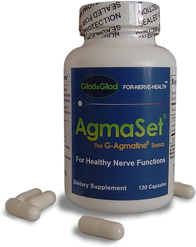 AgmaSet - תוספת של גלעד &Gilad המדענים אשר גילו Agmatine עבור בריאות עצבית.