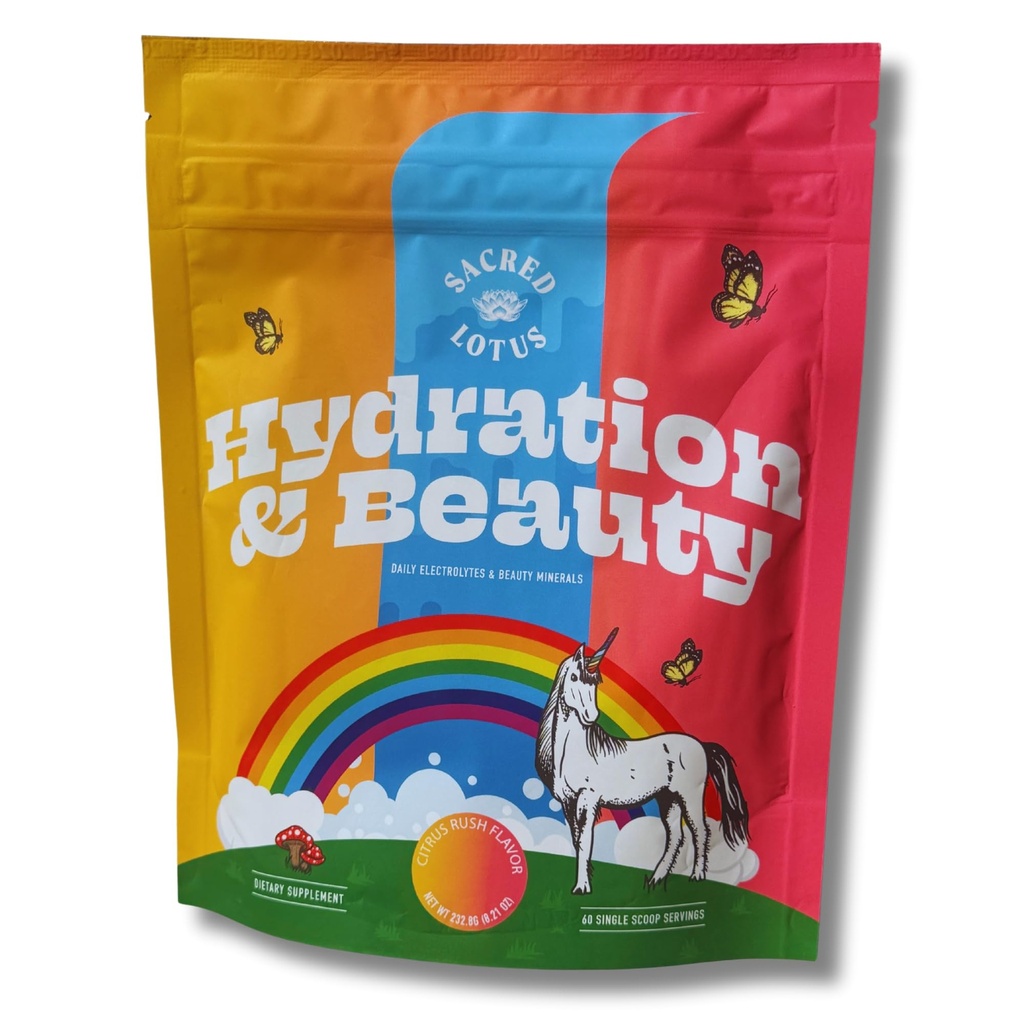 SunLife Organics hydrotion & Beauty אבקת - Citrus Rush - Electrolyte Drink Mix