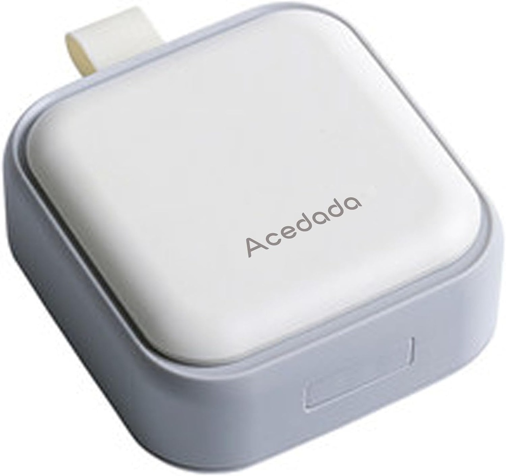 Small Pill Case Sweet, Pill Box - Acedada Travel Daily PillPSKer, Portable Pretty Container for Purse Pocket, קומפקטי תרופה הולדר עבור ויטמינים, שמן דגים, תוספים, לבן