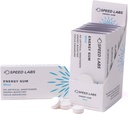 Speed Labs Mint Natural Caffeine אנרגיה מסטיק 25 מ"ג קפאין, טאורין, B ויטמינים Per, 48 Pieces (6 Packs of 8) סוכר חינם, Zero Calories, מתוקן באופן טבעי, Gluten חינם בחינם