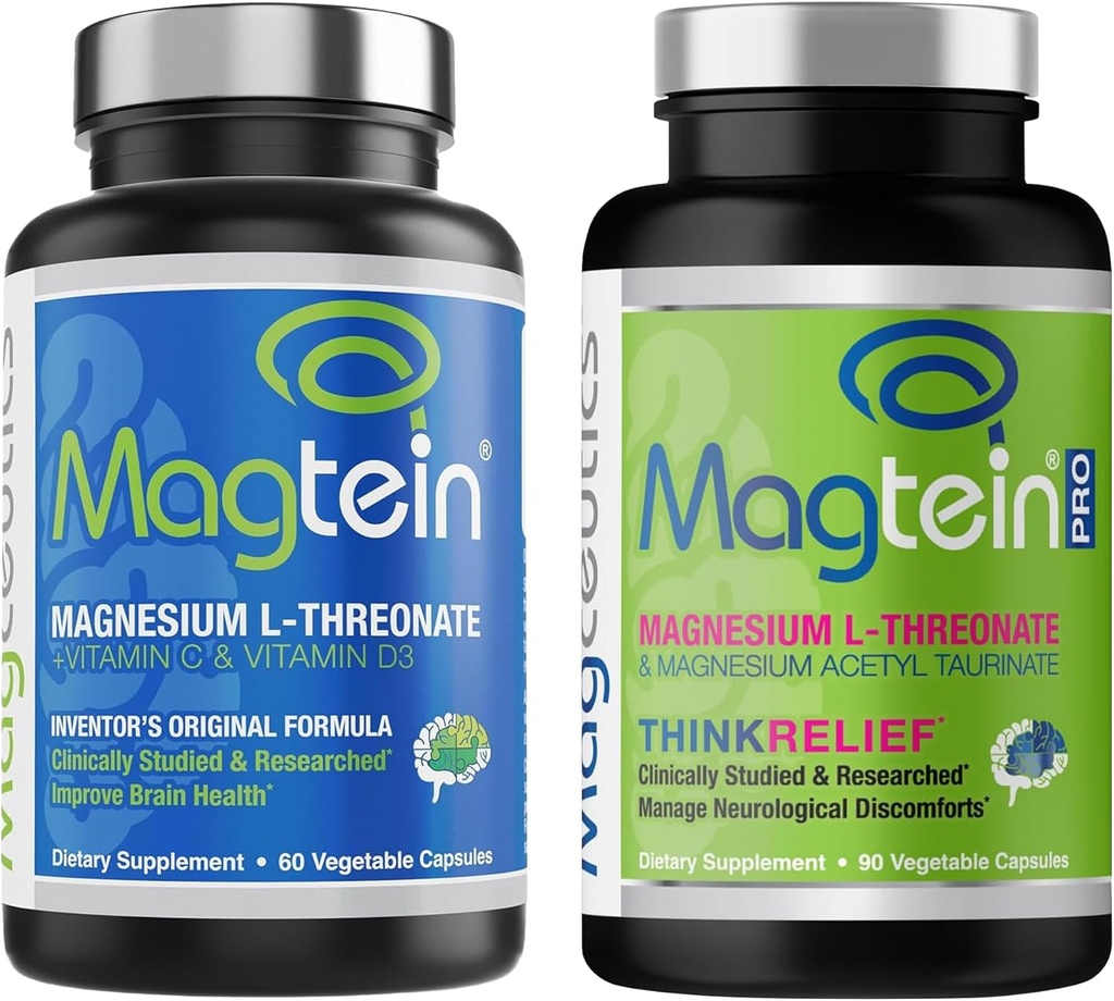 Magtein Magnesium L-Threonate 60 קפסולות, Magceutics MagteinPRO 90 קפסולות