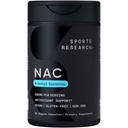 מחקר ספורט N-Acetyl L-Cysteine (NAC) 600 מ"ג, 90 קפסולות Veggie - טבעוני, Non-GMO, Gluten Free.